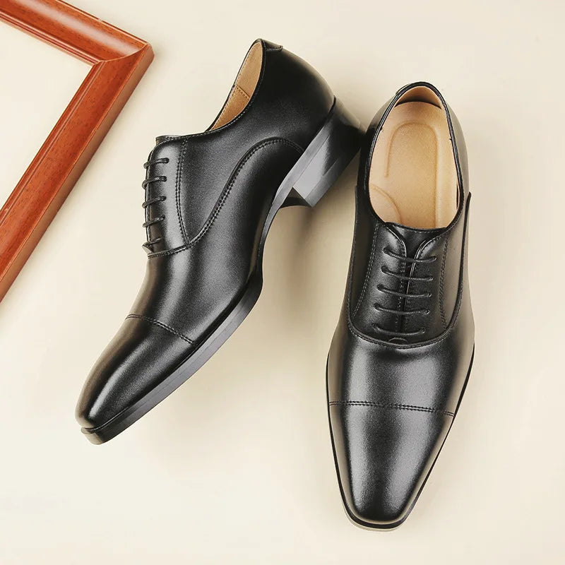 Zapatos Derby punta cuadrada