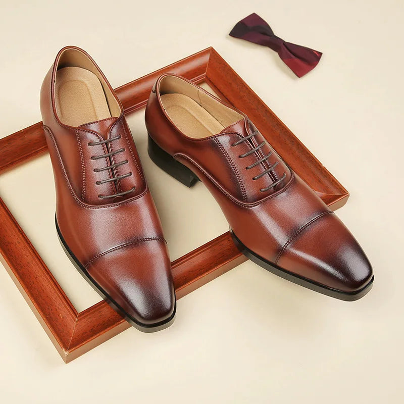 Zapatos Derby punta cuadrada